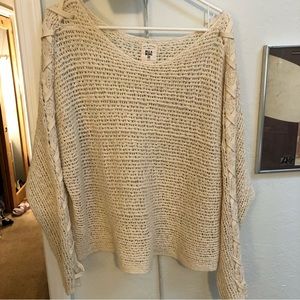 Billabong open knit sweater